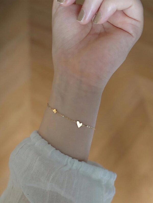 Brazalete y collar con corazón - Imagen 2